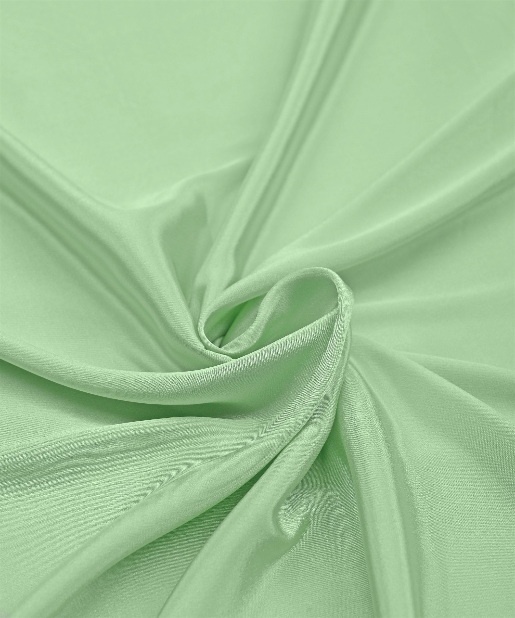 Pista Green Plain Dyed Crepe Fabric