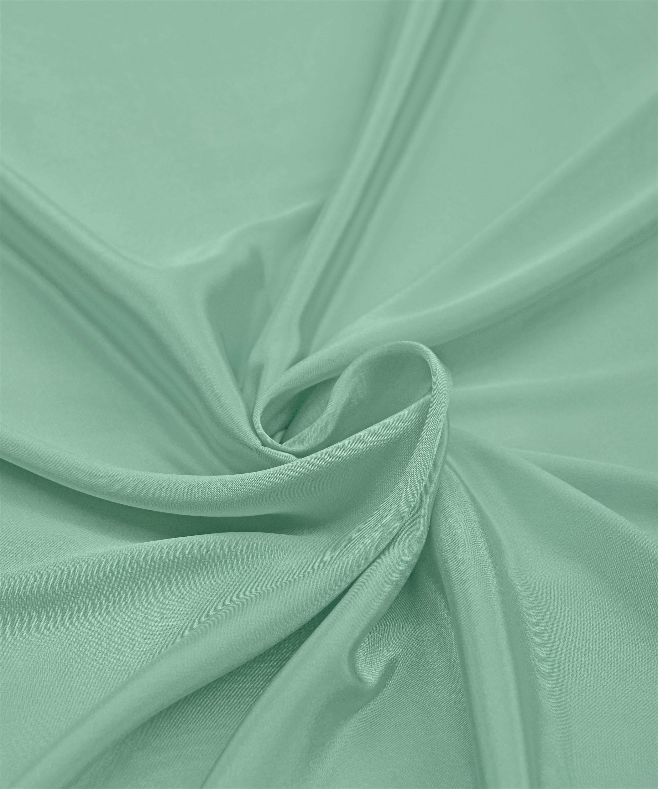 Sea Green Plain Dyed Crepe Fabric