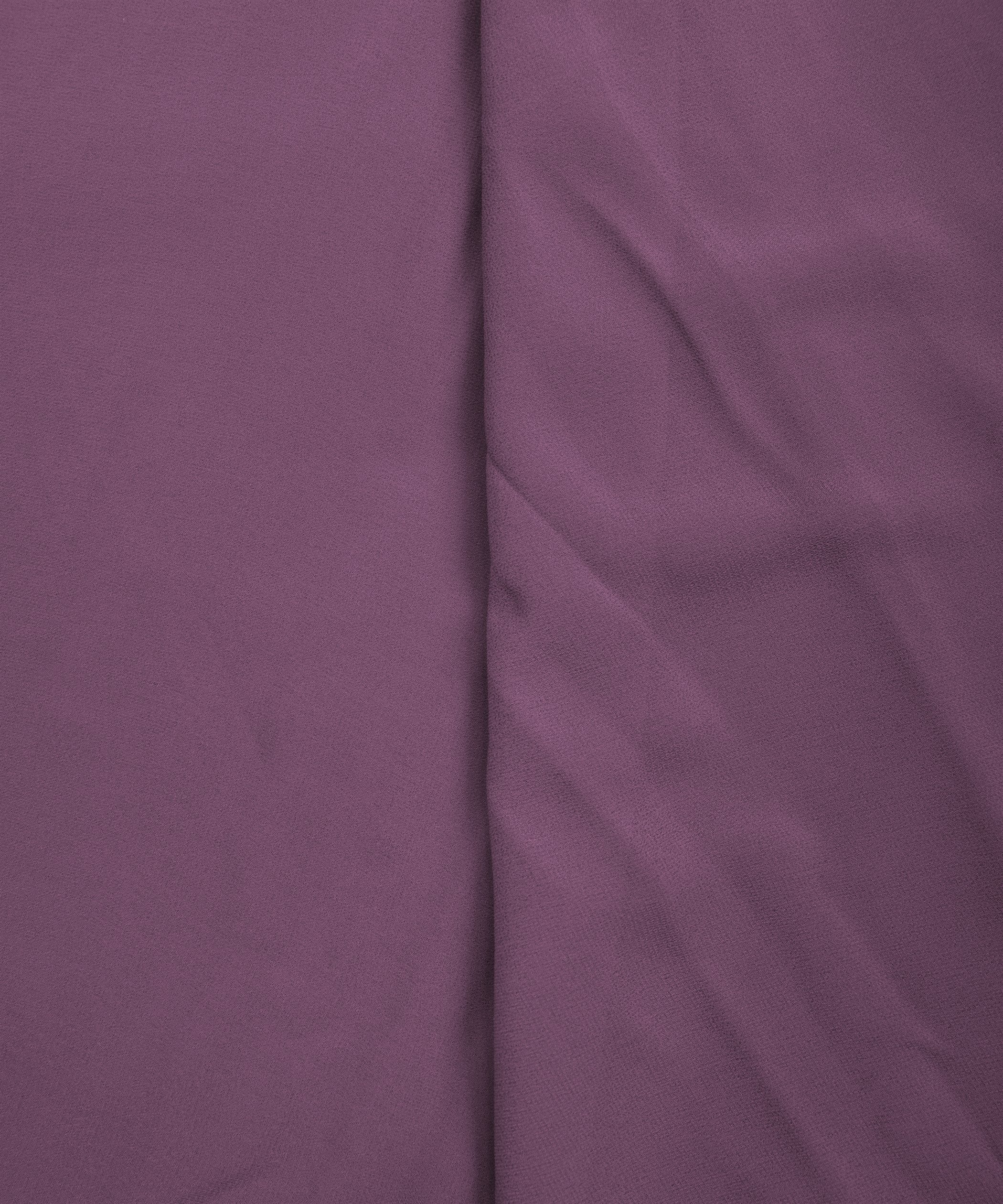 Dusty Lavender Plain Dyed Faux Georgette Fabric
