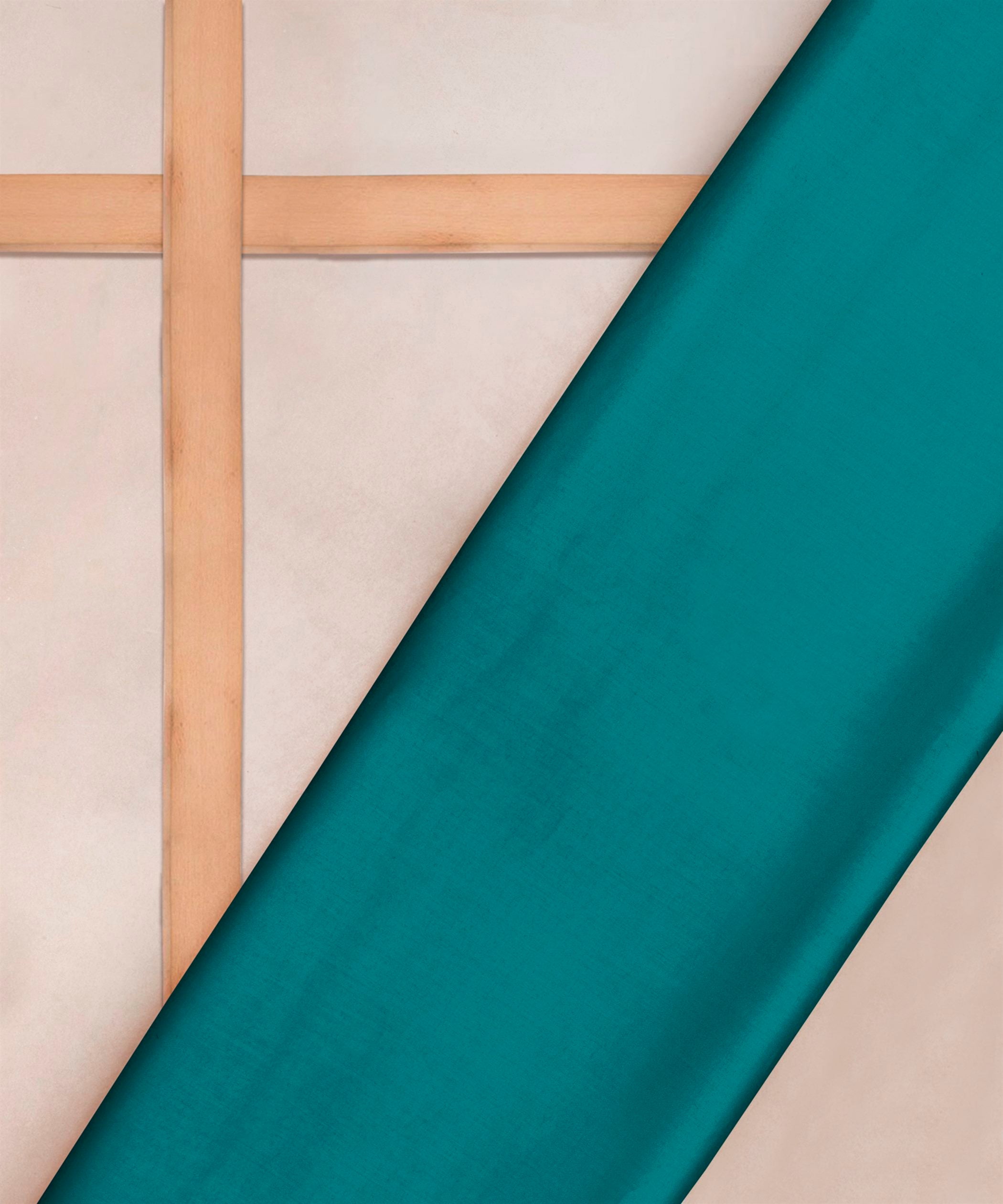 Buy Light Teal Plain Cotton Satin Fabric Online At Wholesale Prices