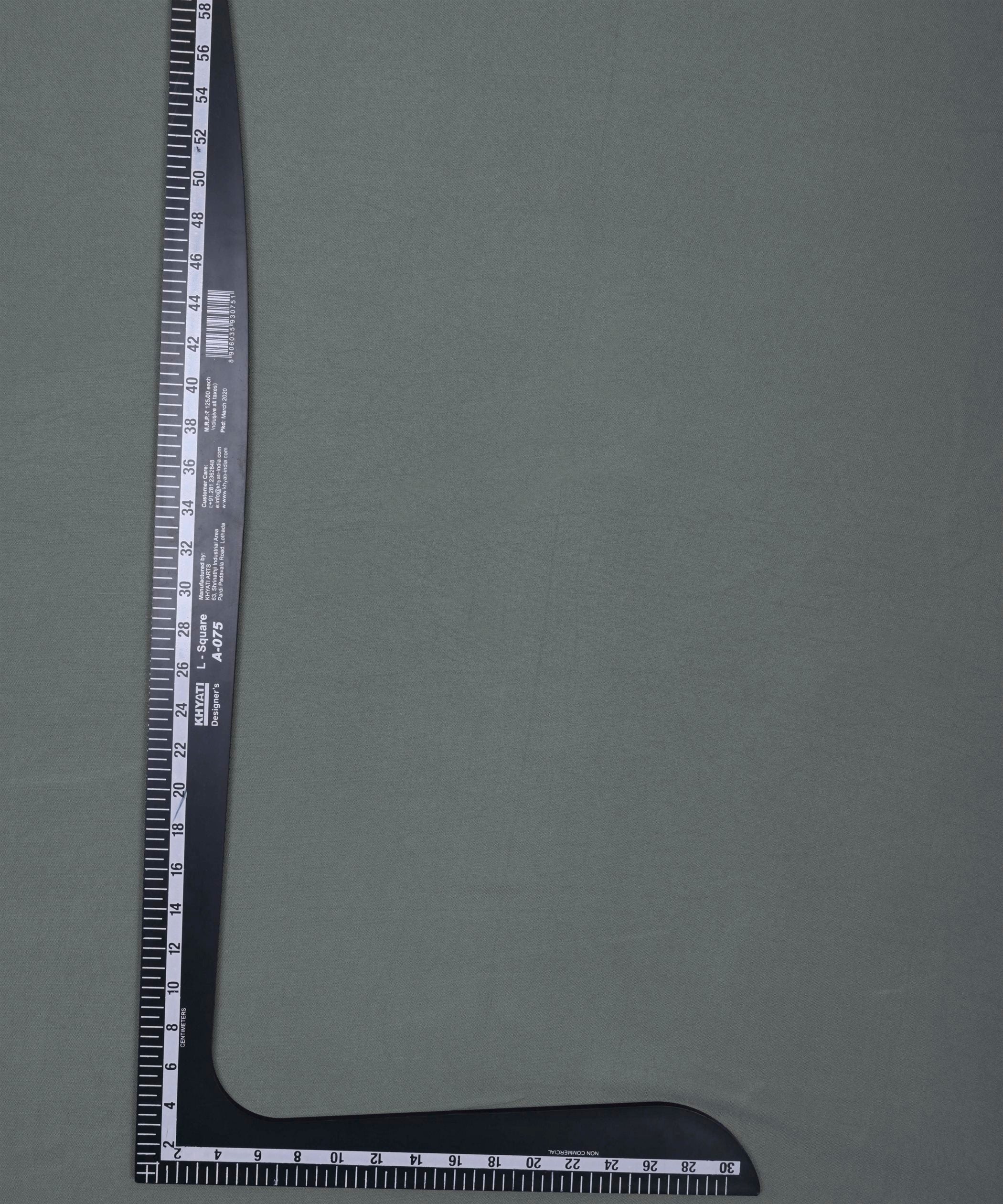 Dark Grey Plain Dyed Rayon Fabric