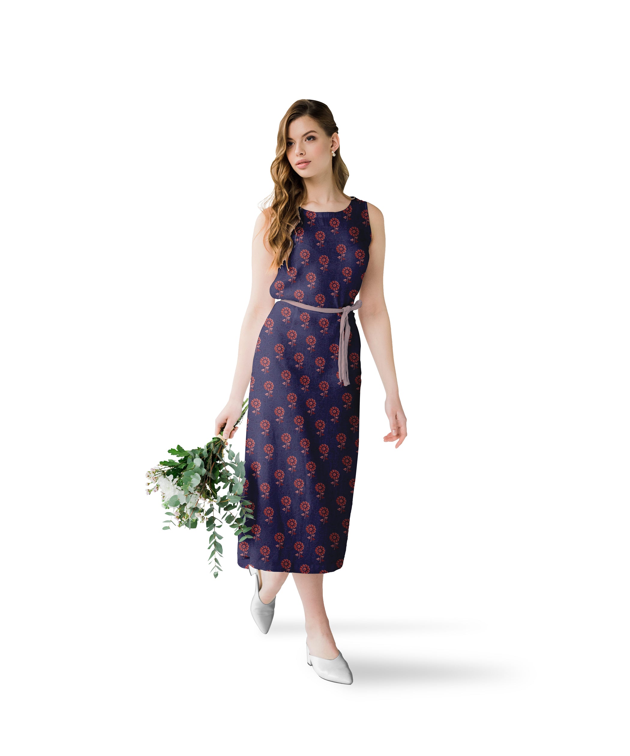 Purple-Red Ajrakh Print