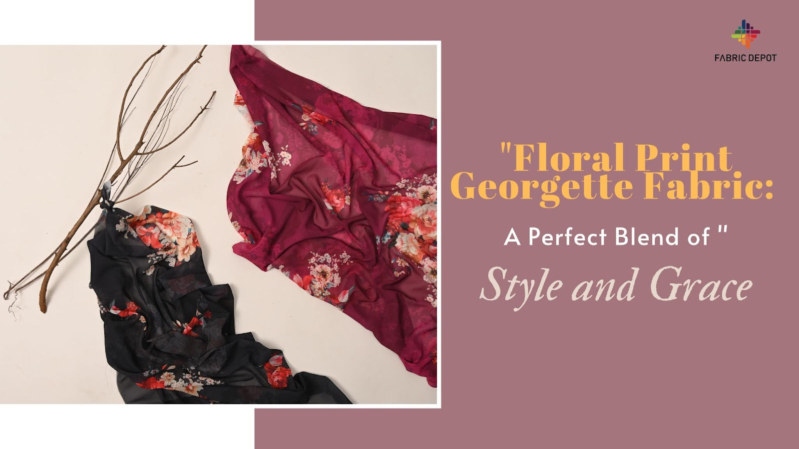 Floral Print Georgette Fabric