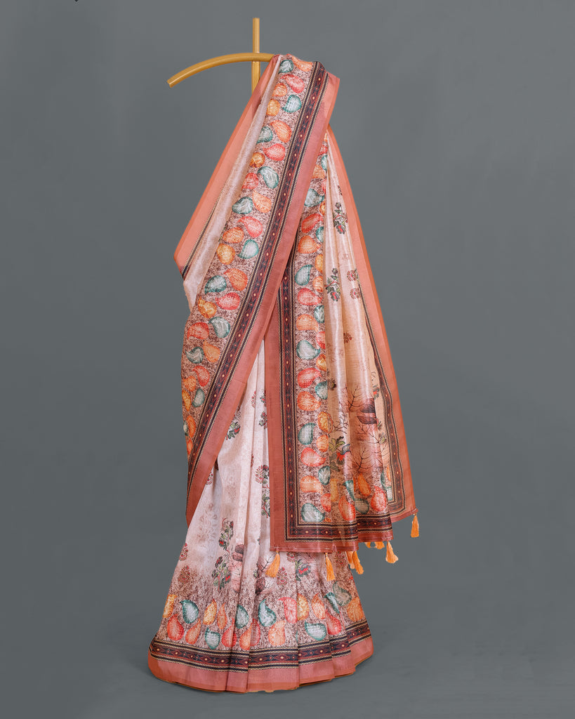 Ethnic Designer Saree with Unstitched Blouse