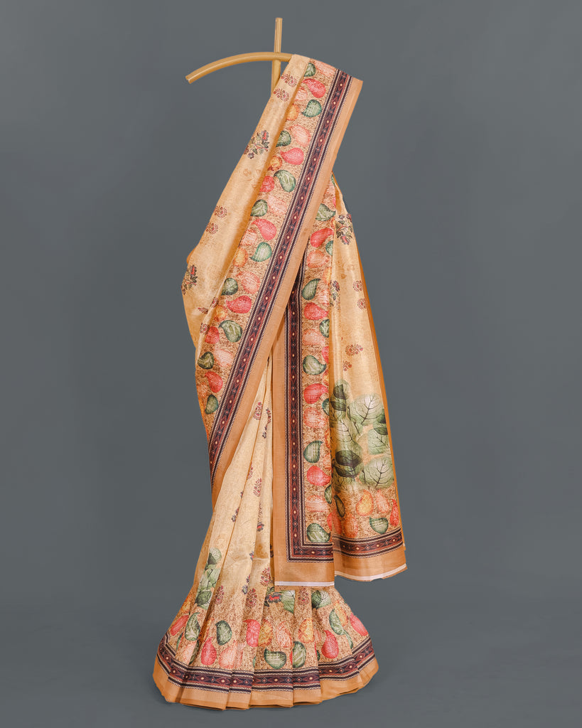 Ethnic Designer Saree with Unstitched Blouse