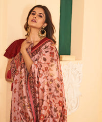 Ethnic Designer Saree with Unstitched Blouse