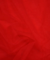 Dark Red Plain Dyed Net Fabric