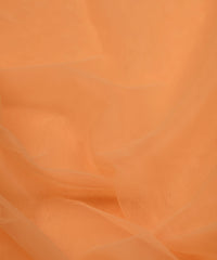 Light Coral Plain Dyed Net Fabric