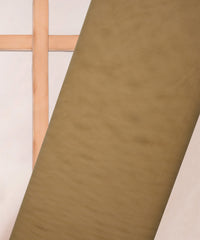 Beige Plain Dyed Net Fabric