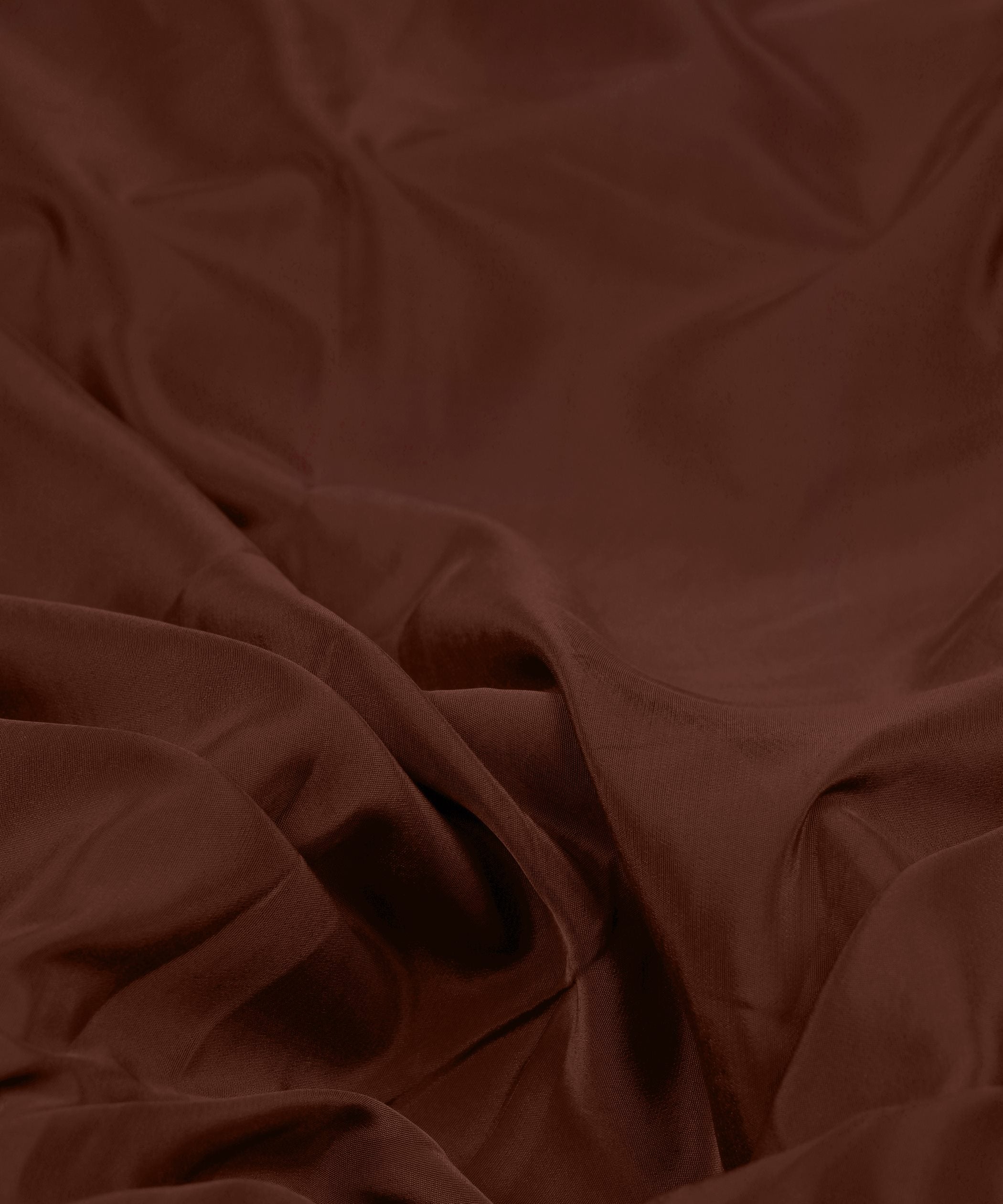 Coffee Plain Dyed American Crepe Fabric