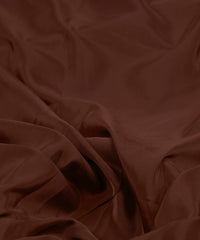 Coffee Plain Dyed American Crepe Fabric