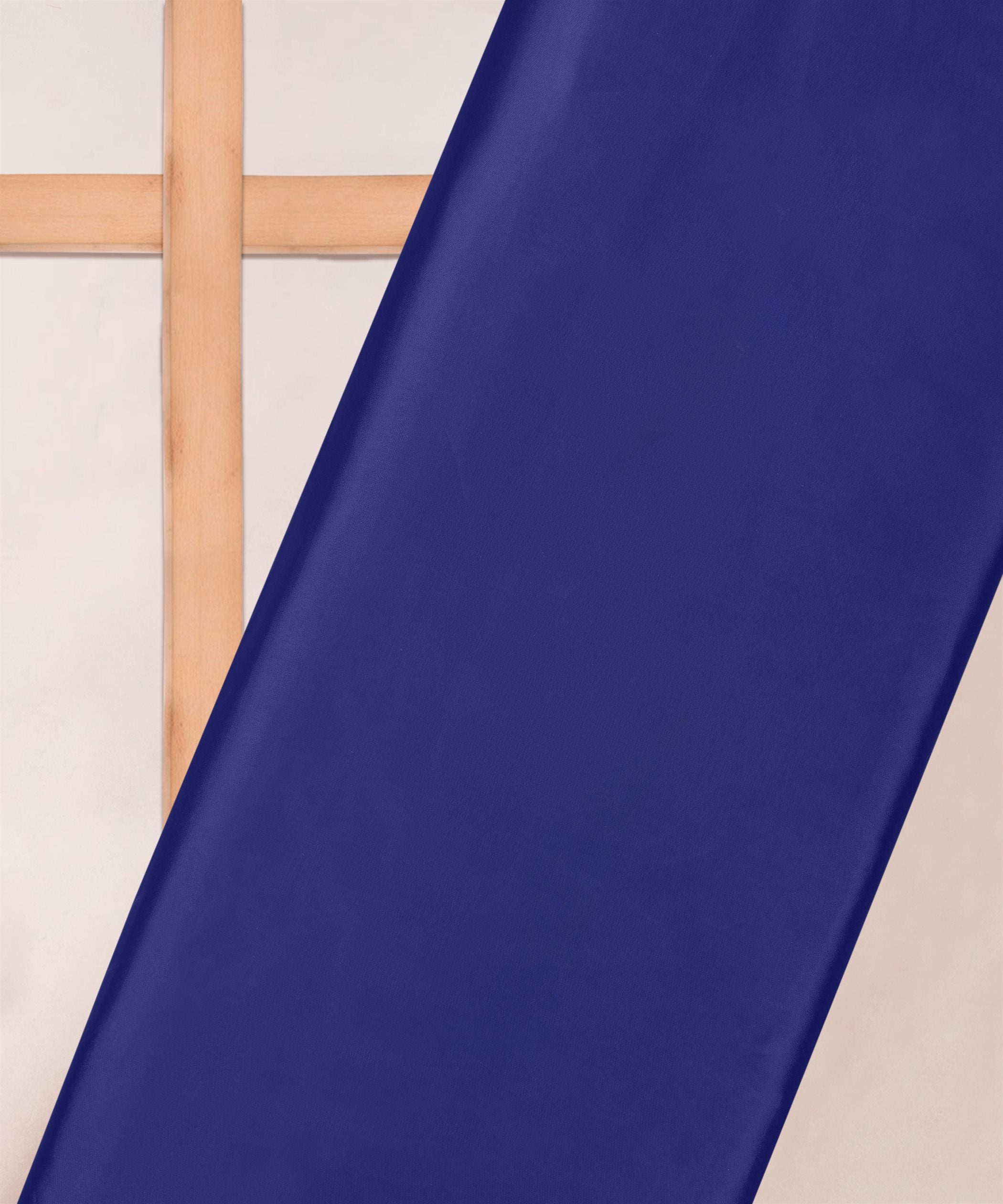 Dark Blue Plain Dyed American Crepe Fabric