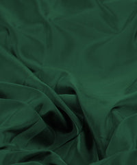 Dark Green Plain Dyed American Crepe Fabric