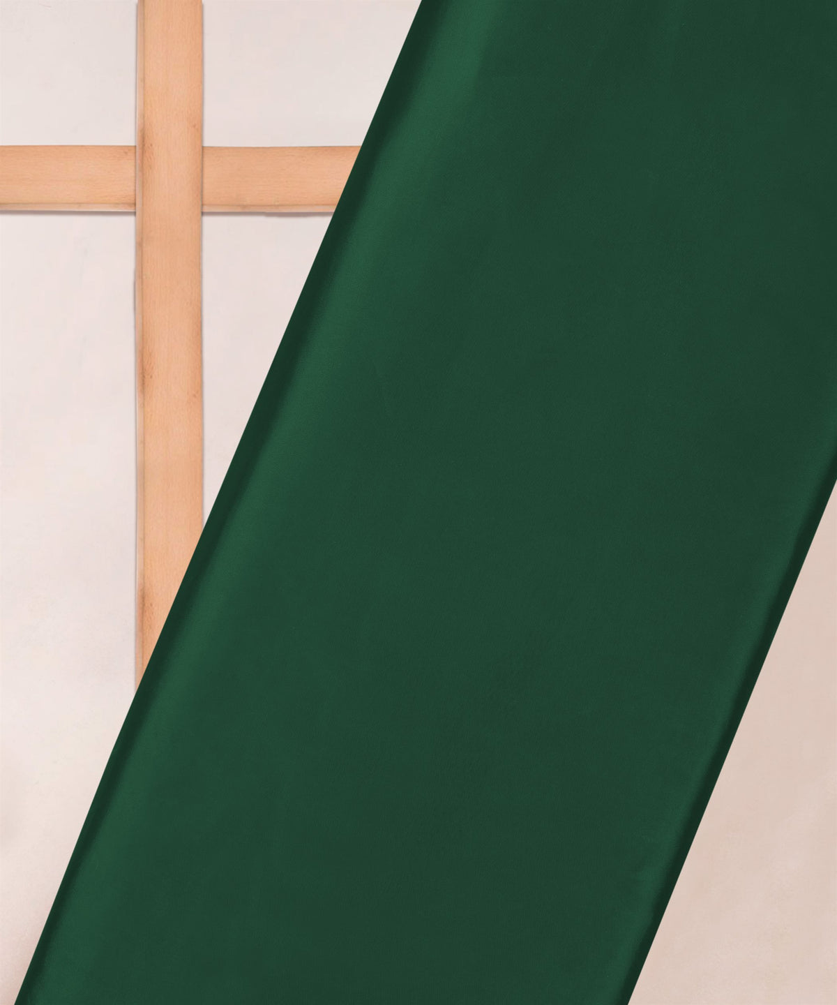 Dark Green Plain Dyed American Crepe Fabric