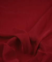 Maroon Plain Dyed American Crepe Fabric