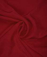 Maroon Plain Dyed American Crepe Fabric