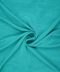 Sky Blue Plain Dyed American Crepe Fabric