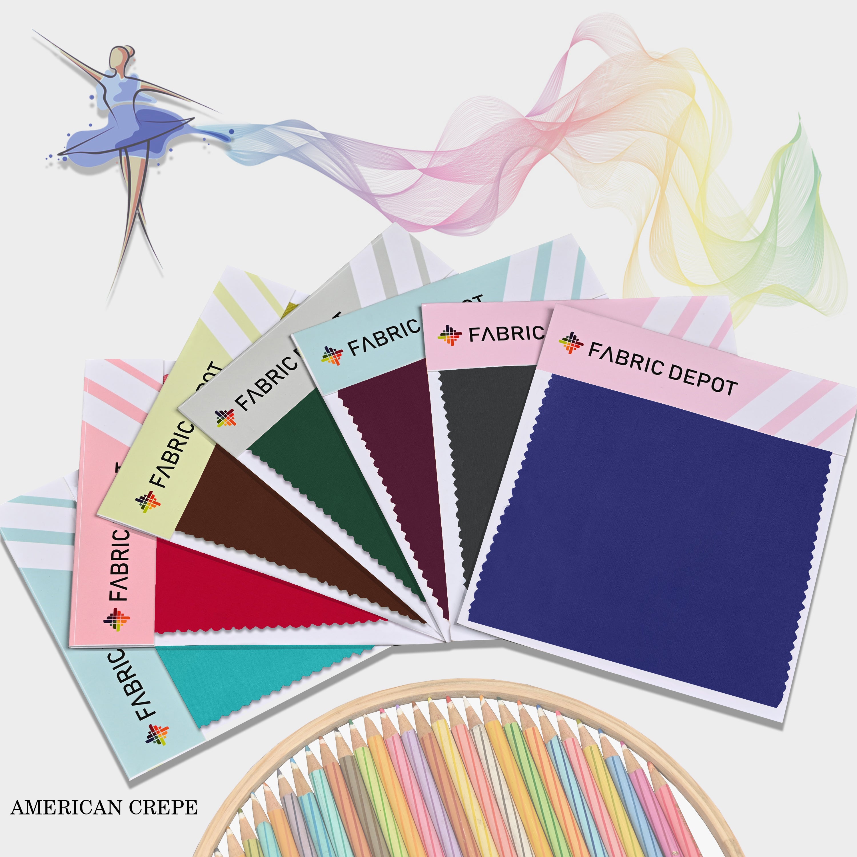 American Crepe-Swatch Card