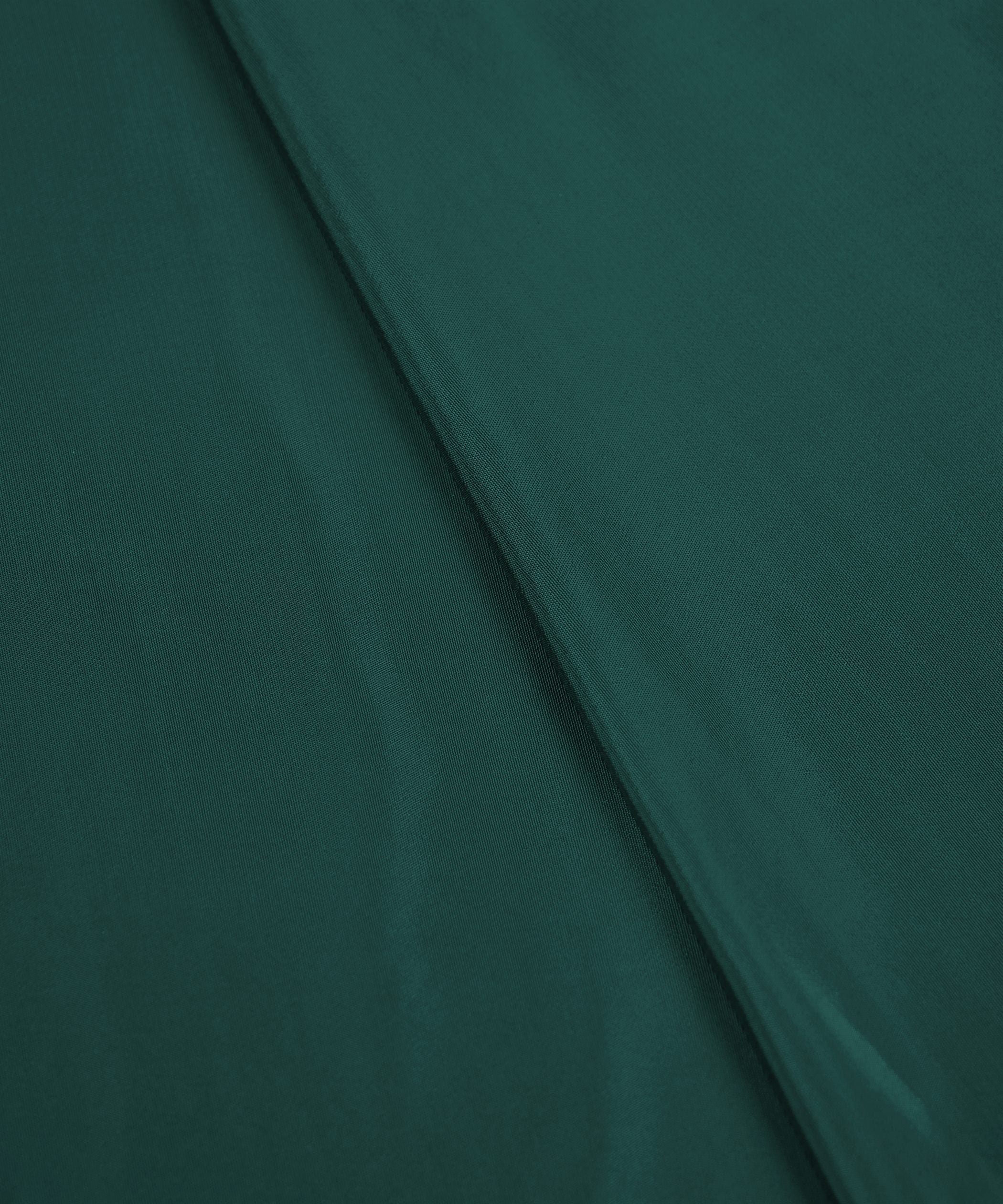 Teal Plain Dyed American Crepe Fabric