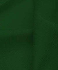 Bottle Green Plain Dyed Bemberg Chiffon Fabric