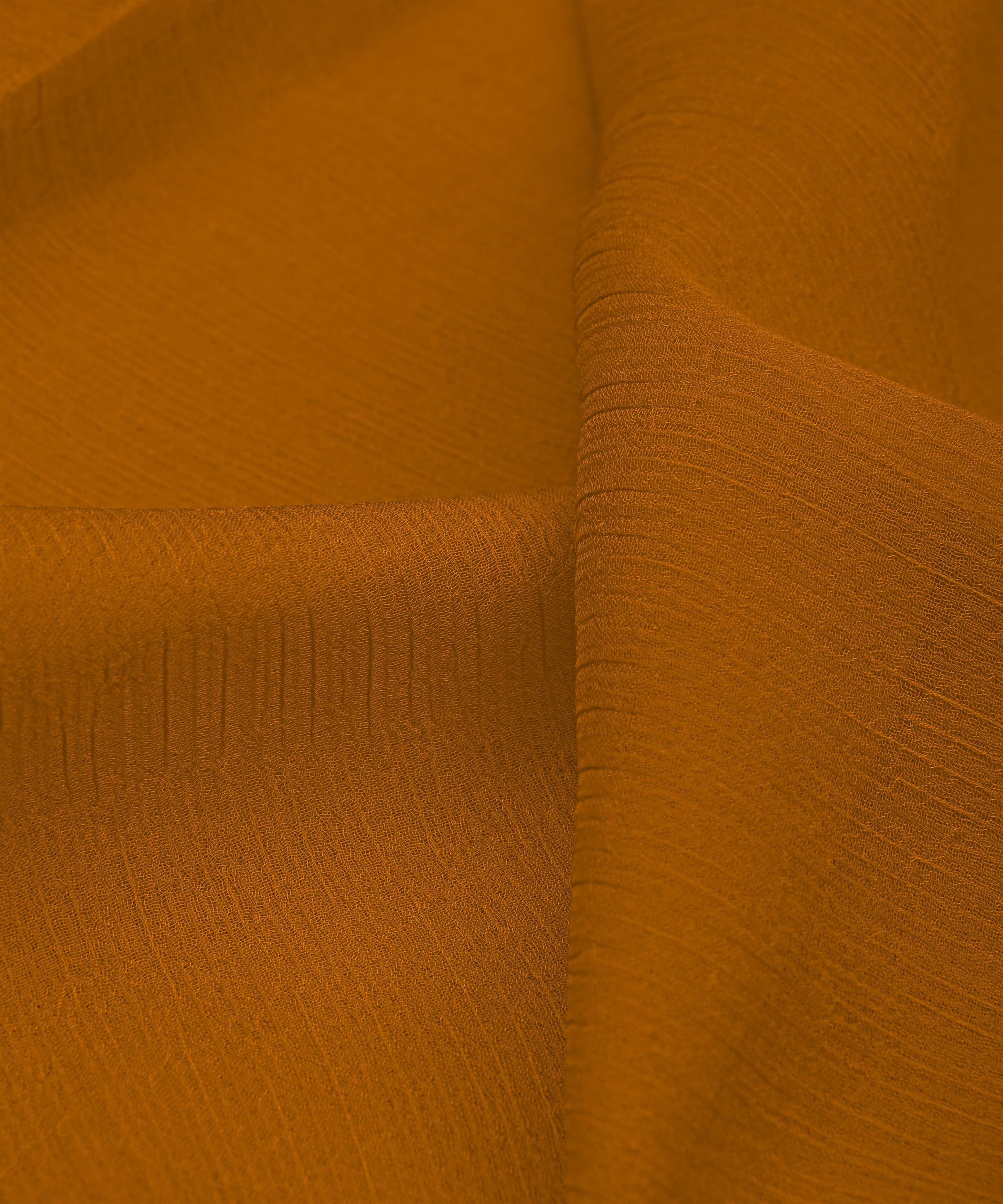 Dusty Mustard Yellow Plain Dyed Bemberg Chiffon Fabric