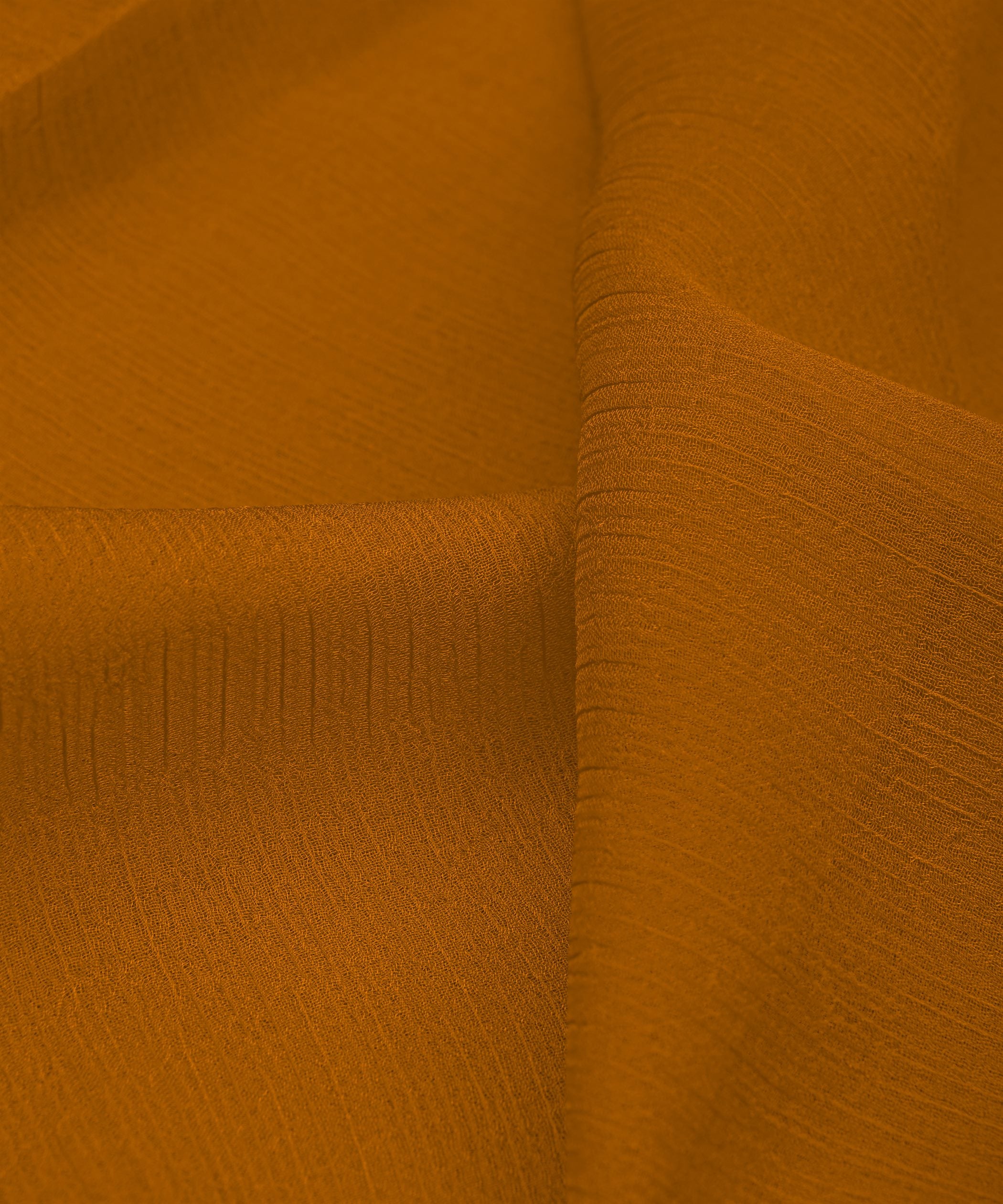 Dusty Mustard Yellow Plain Dyed Bemberg Chiffon Fabric