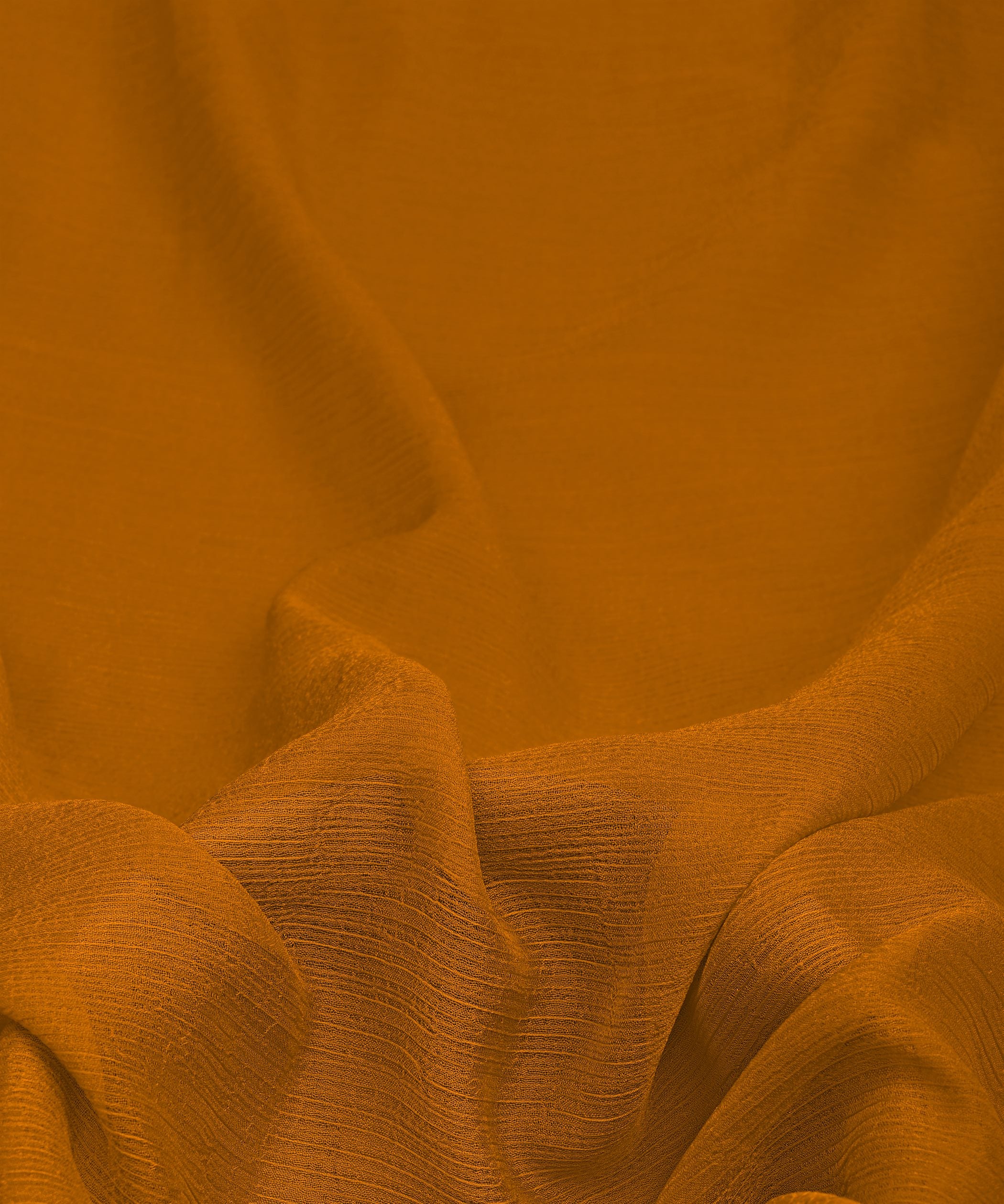 Dusty Mustard Yellow Plain Dyed Bemberg Chiffon Fabric