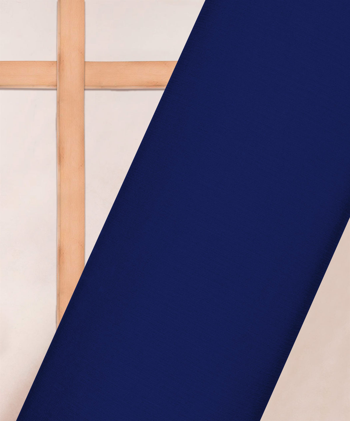 Navy Blue Plain Dyed Bemberg Chiffon Fabric