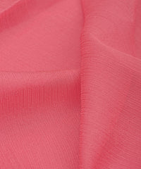 Peach Plain Dyed Bemberg Chiffon Fabric