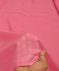 Peach Plain Dyed Bemberg Chiffon Fabric