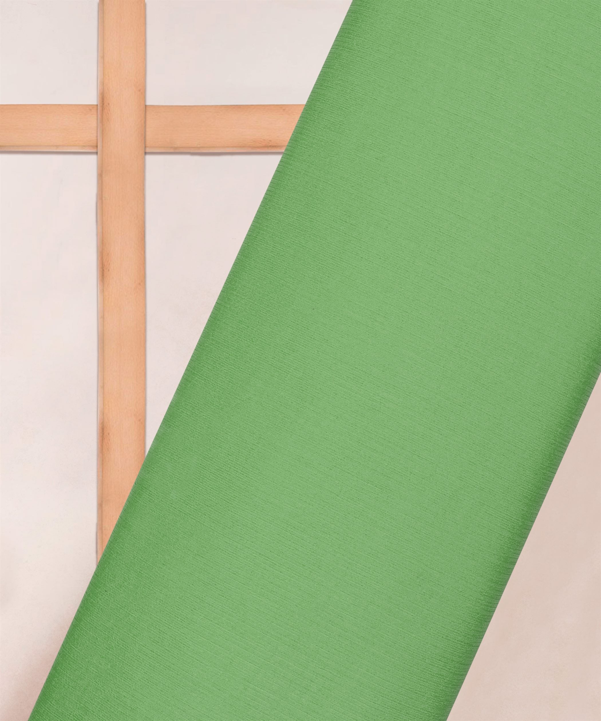 Pista Green Plain Dyed Bemberg Chiffon Fabric