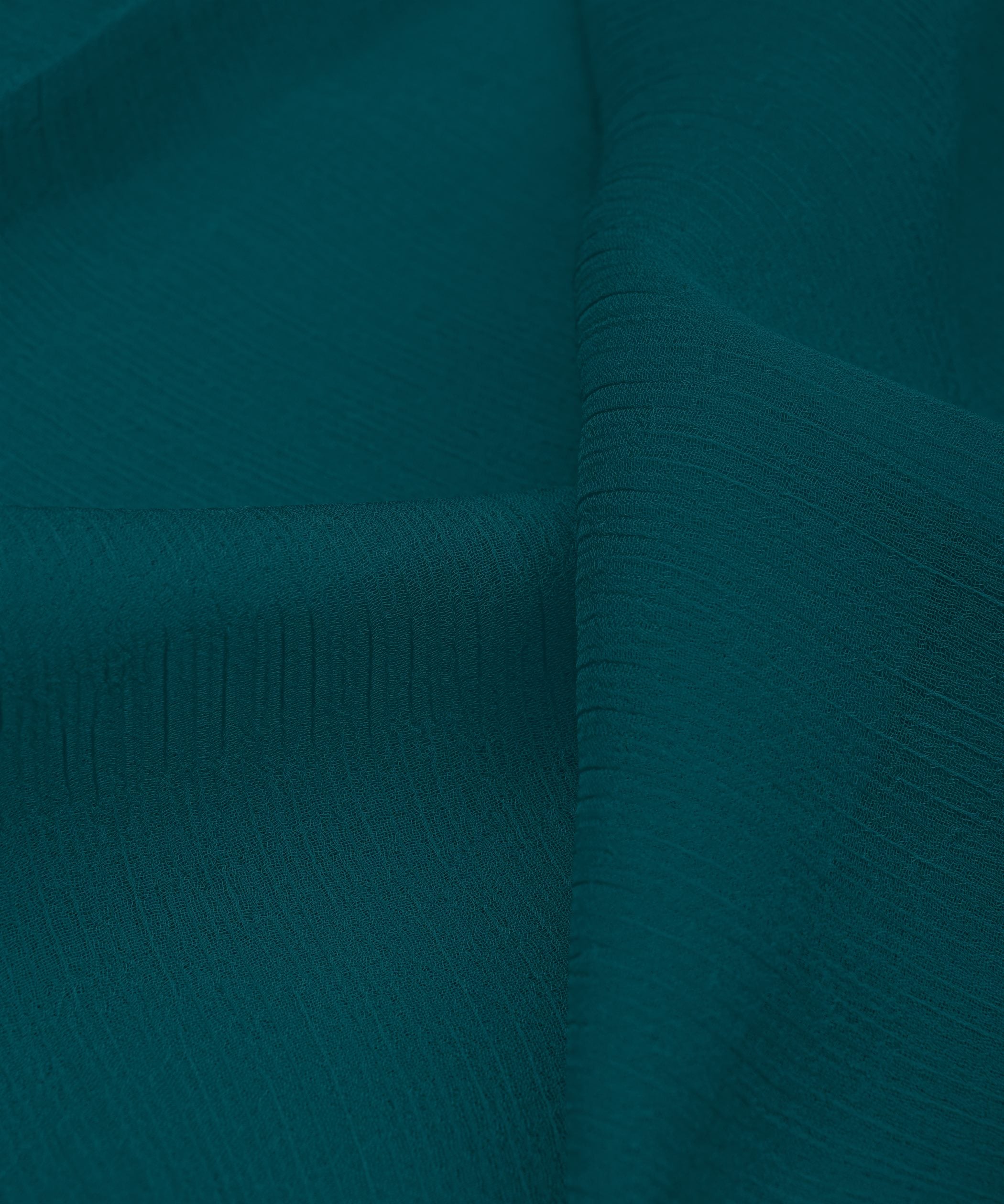 Teal Plain Dyed Bemberg Chiffon Fabric