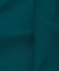 Teal Plain Dyed Bemberg Chiffon Fabric