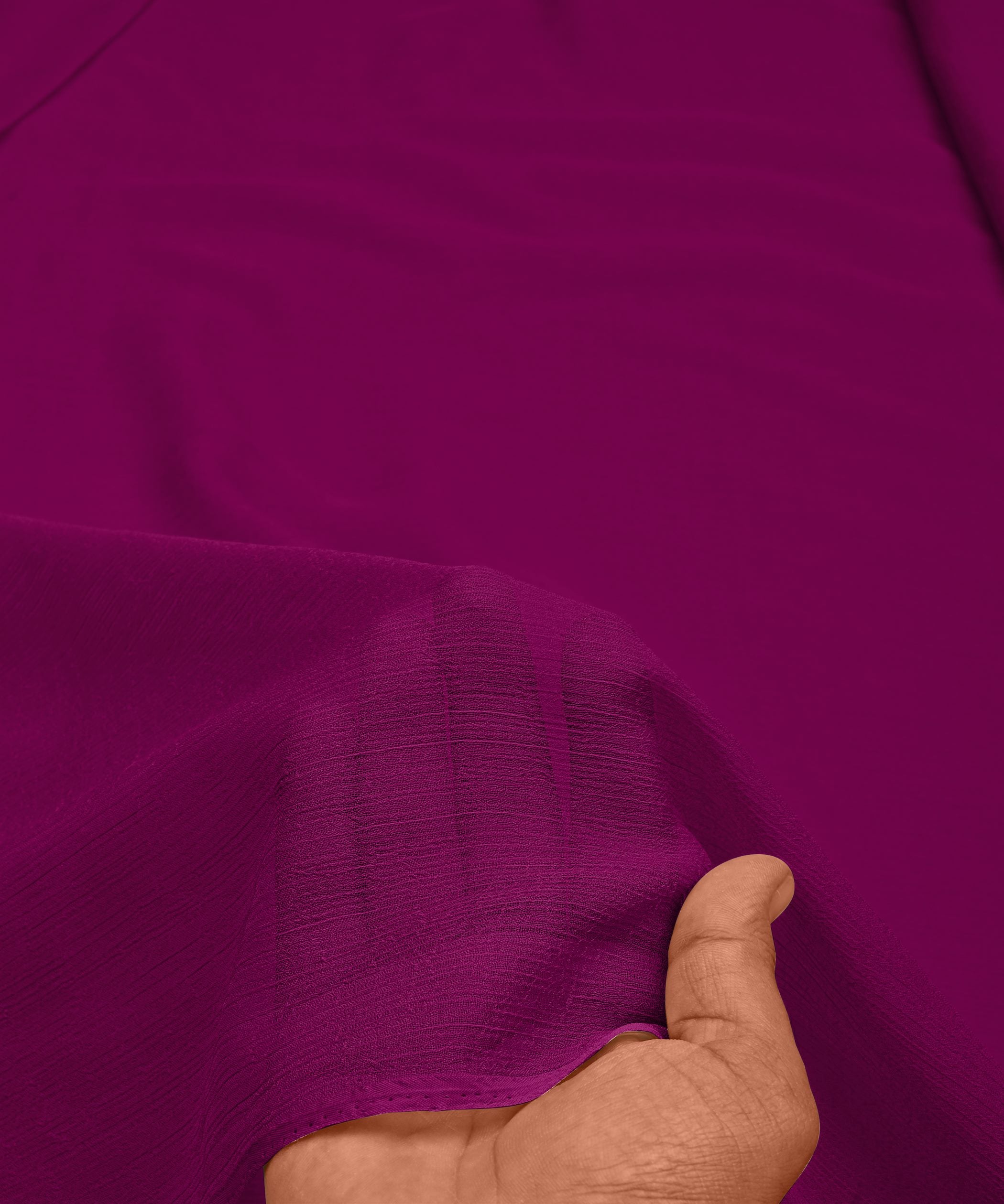 Violet Plain Dyed Bemberg Chiffon Fabric