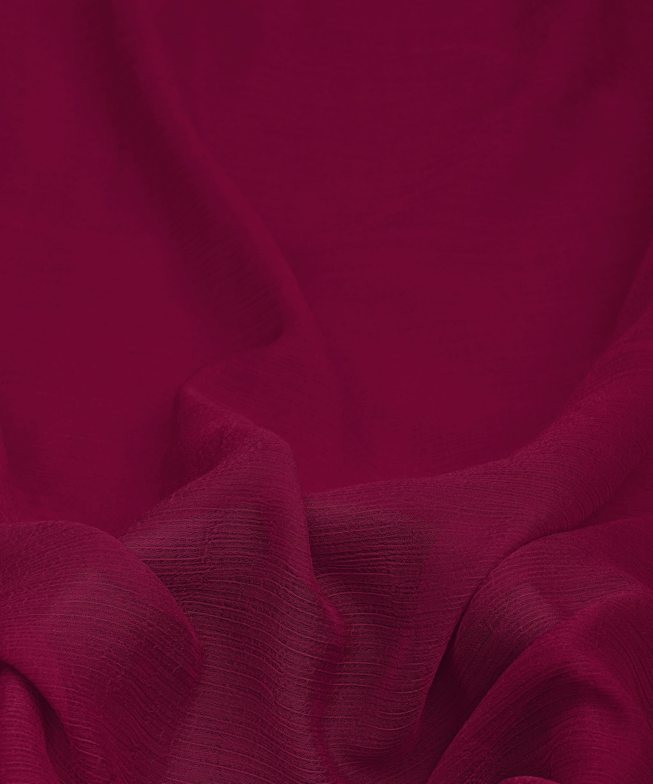 Wine Plain Dyed Bemberg Chiffon Fabric