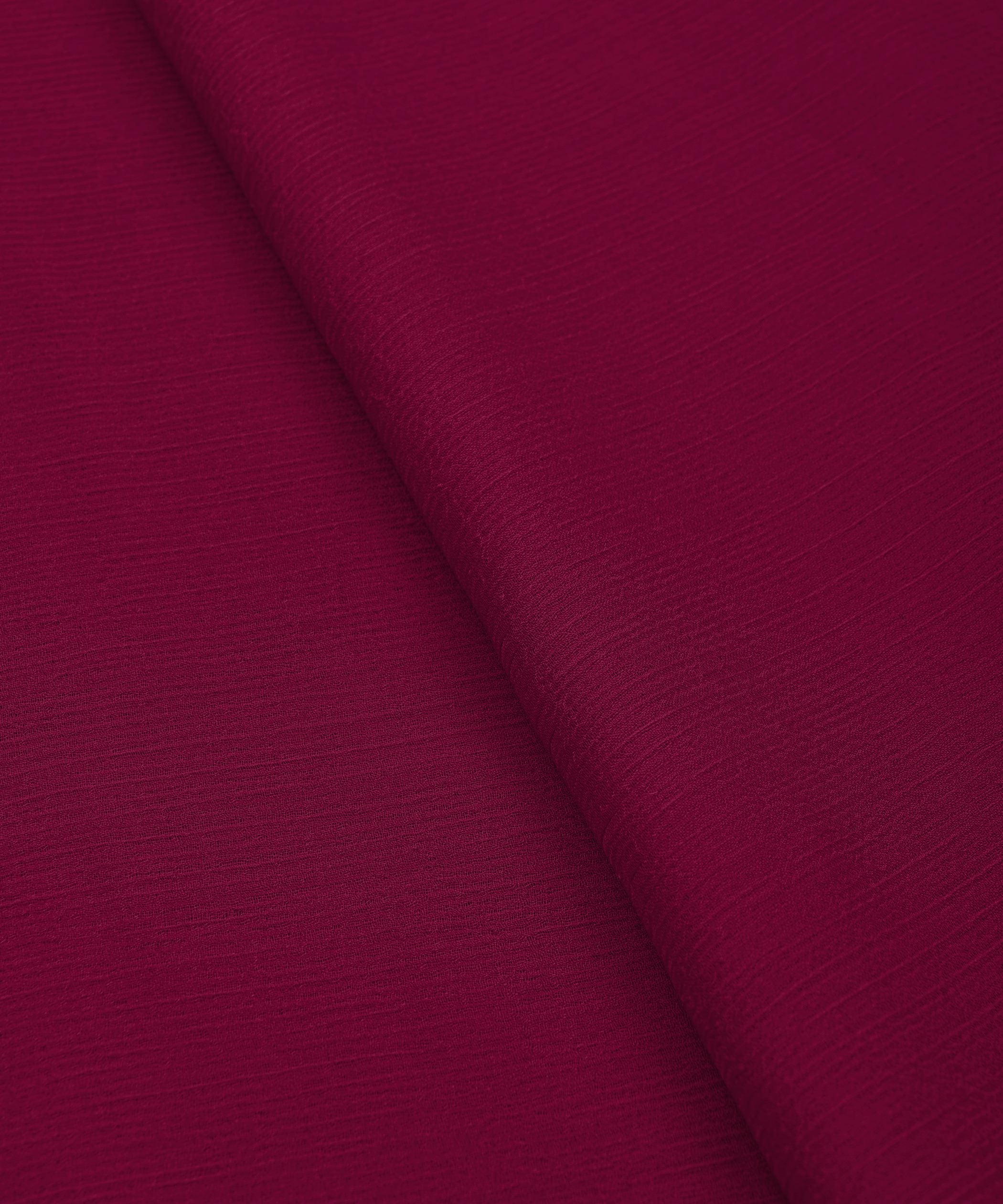 Wine Plain Dyed Bemberg Chiffon Fabric