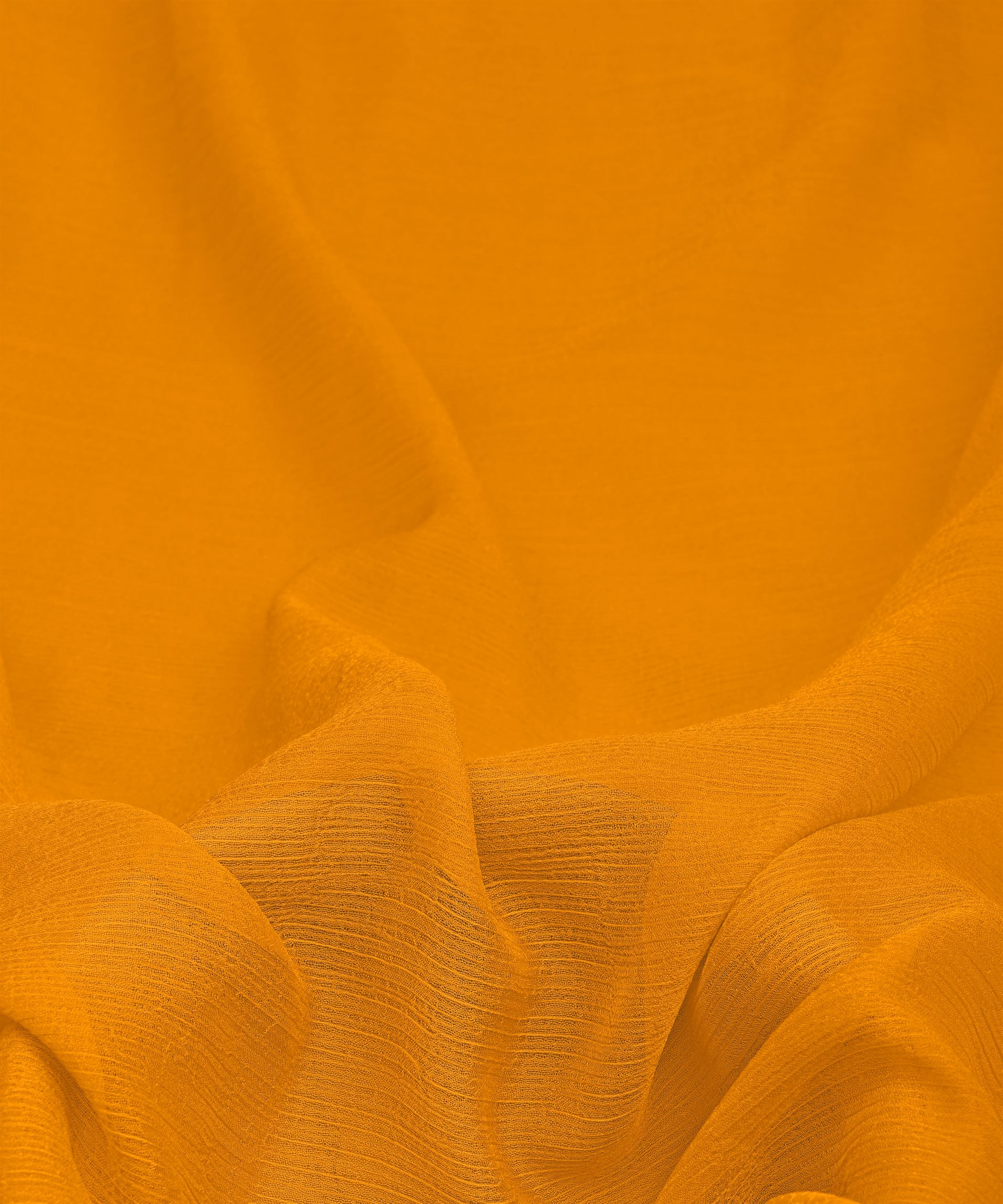 Yellow Plain Dyed Bemberg Chiffon Fabric