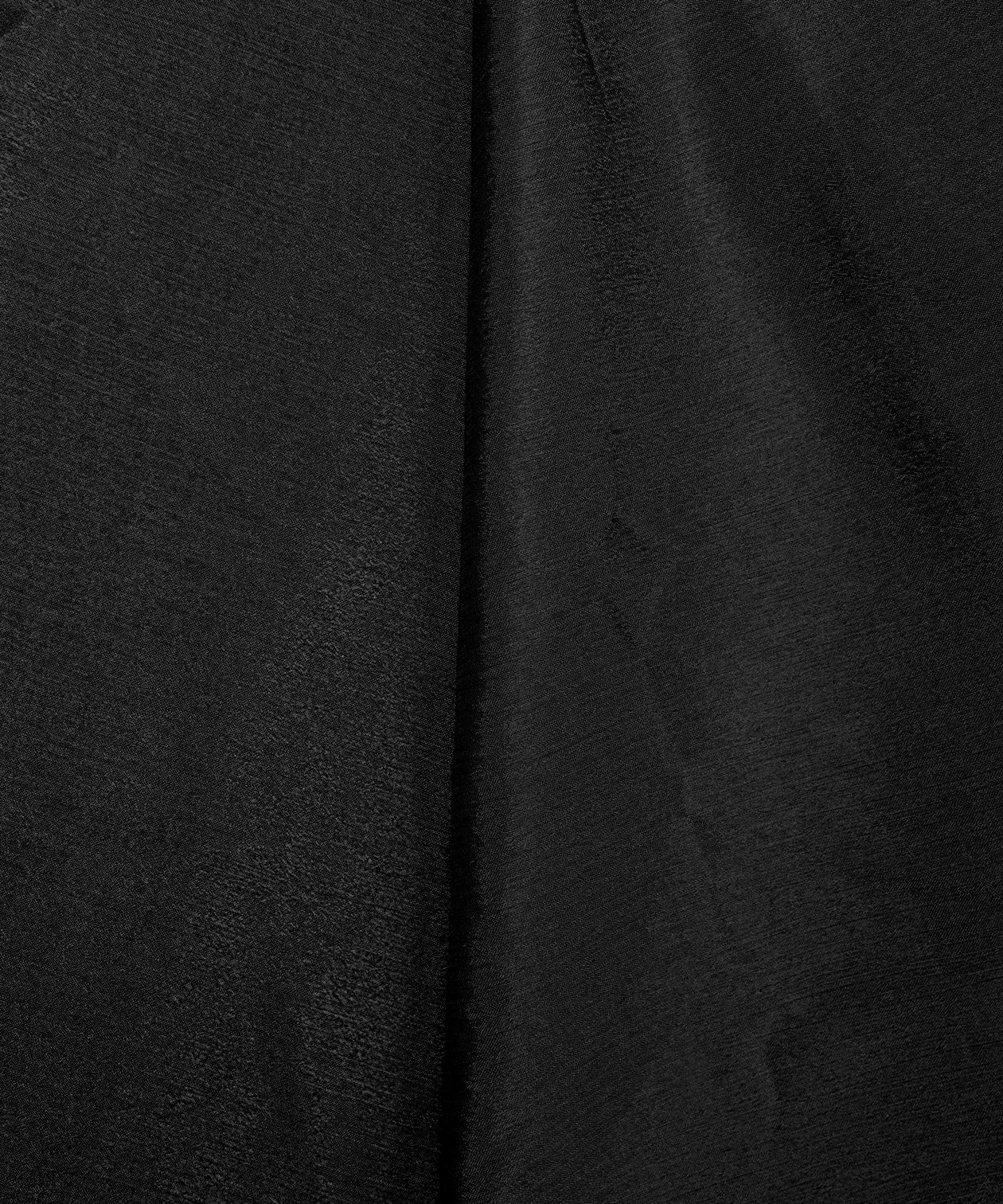 Black Plain Dyed Bright Chiffon Fabric