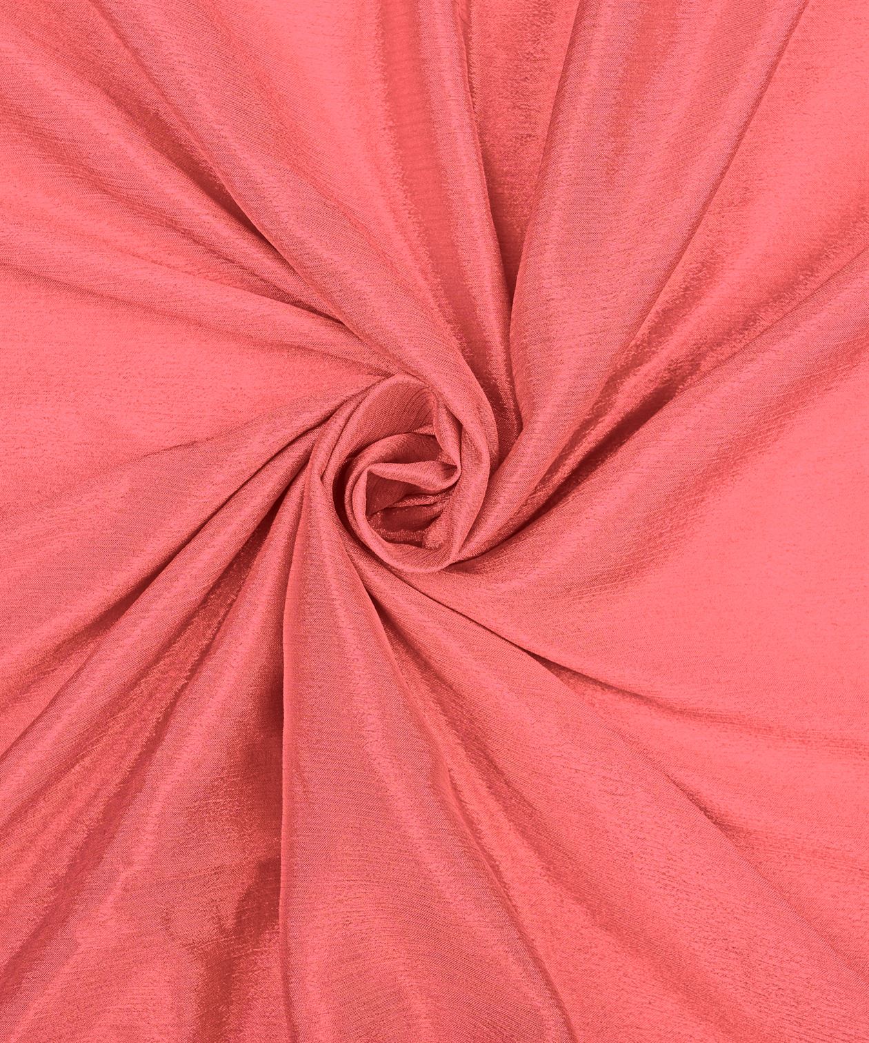 Coral Plain Dyed Bright Chiffon Fabric