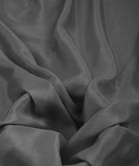 Dark Grey Plain Dyed Bright Chiffon Fabric
