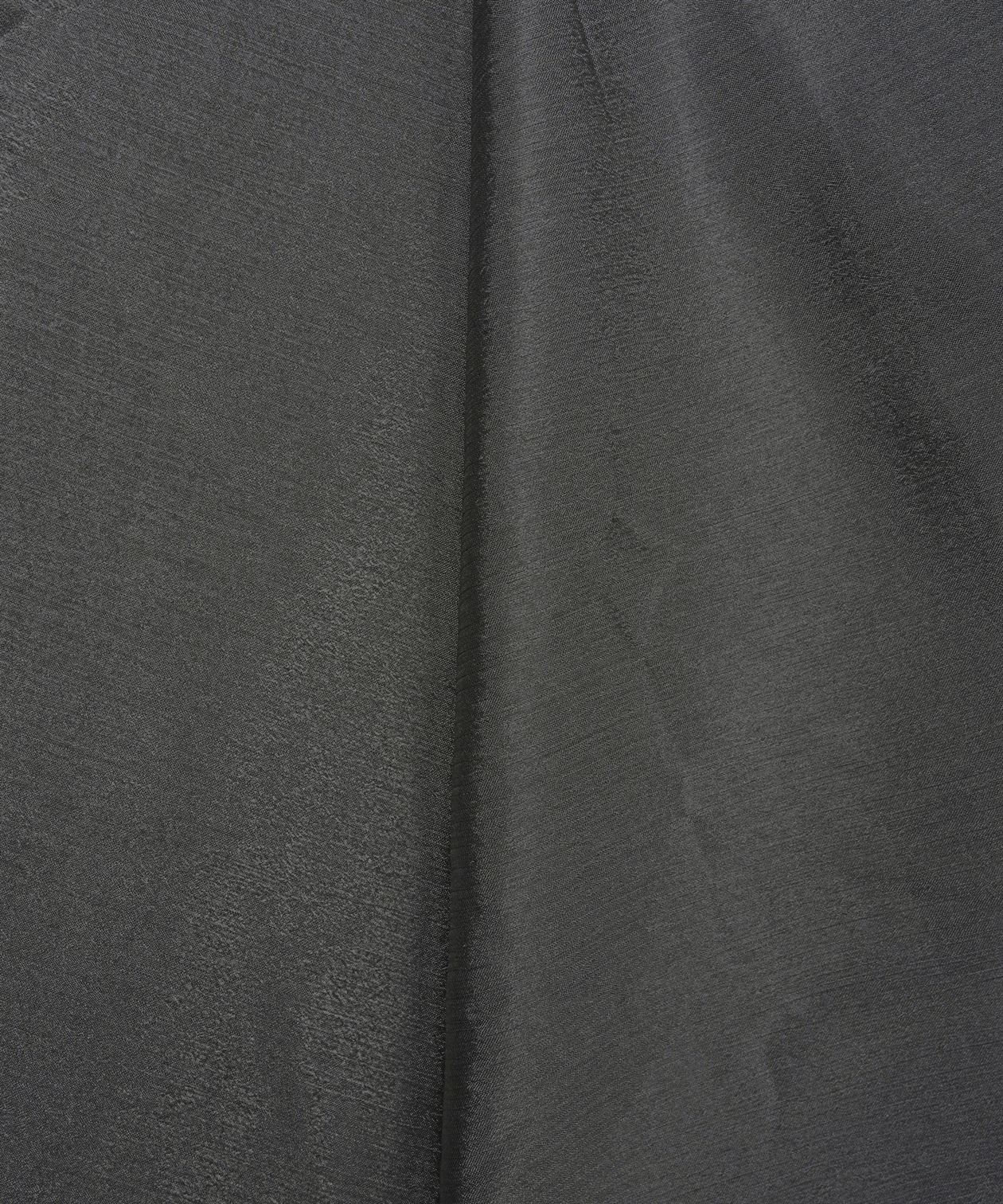 Dark Grey Plain Dyed Bright Chiffon Fabric