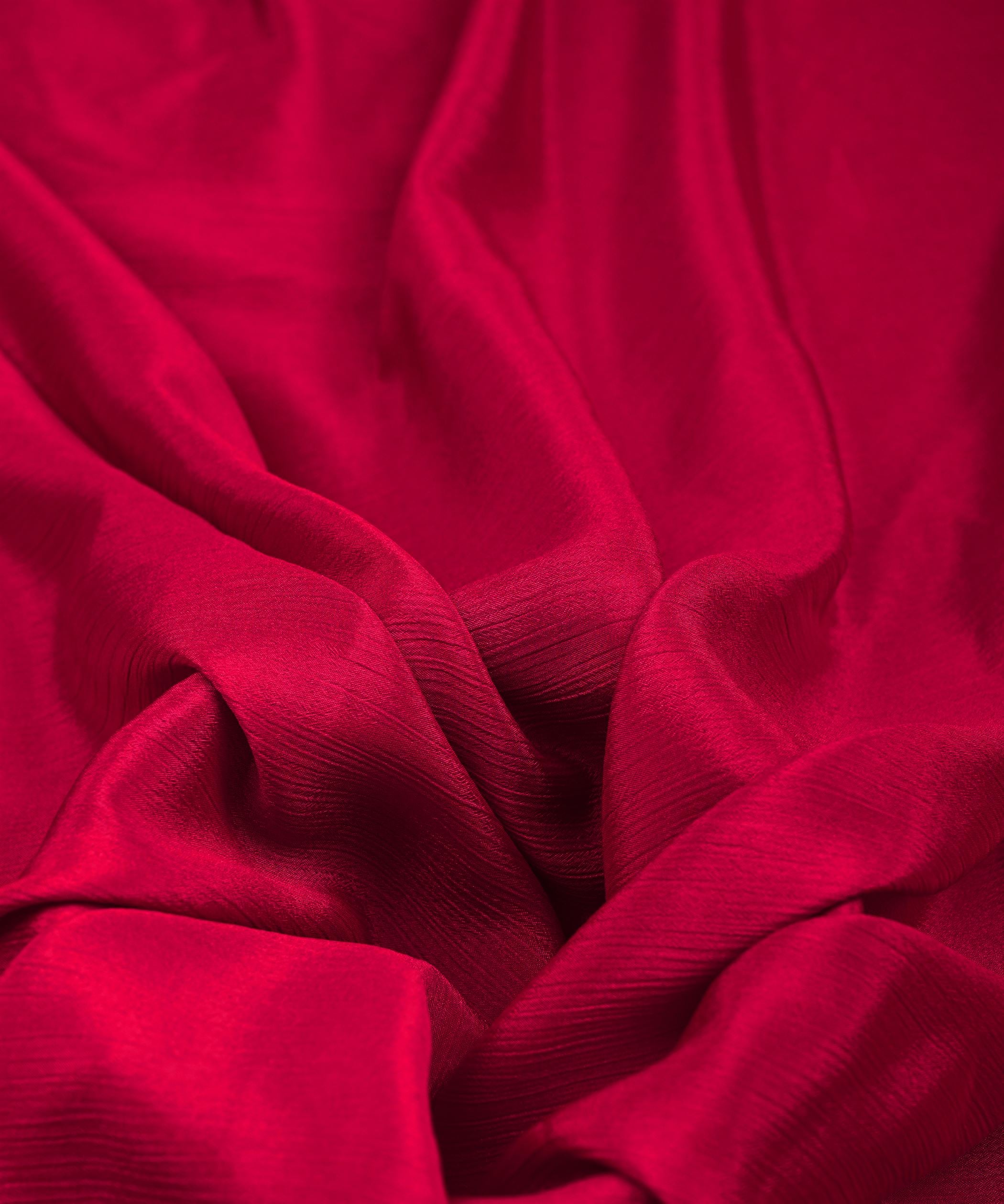 Dark Pink Plain Dyed Bright Chiffon Fabric