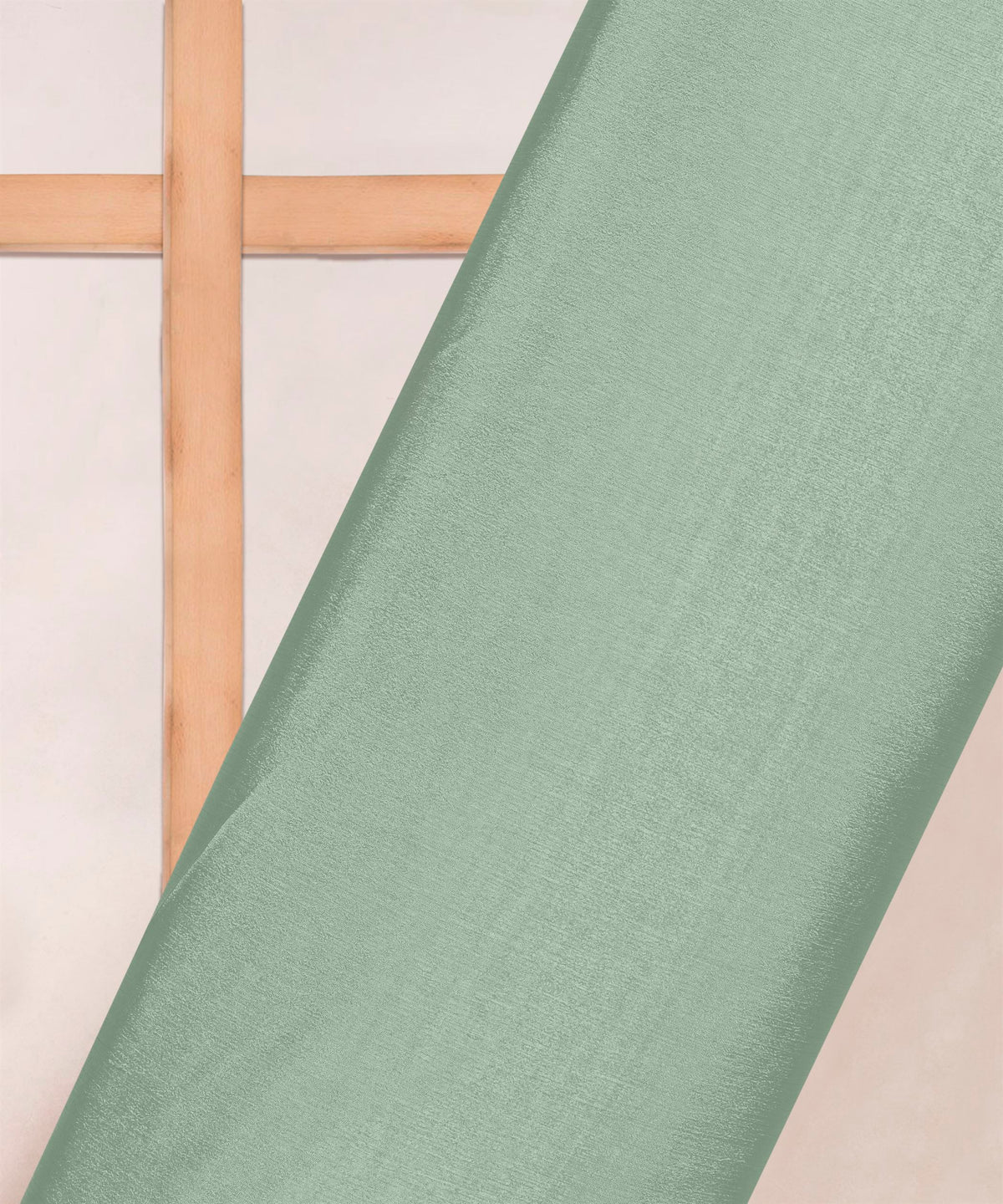 Dusty Green Plain Dyed Bright Chiffon Fabric