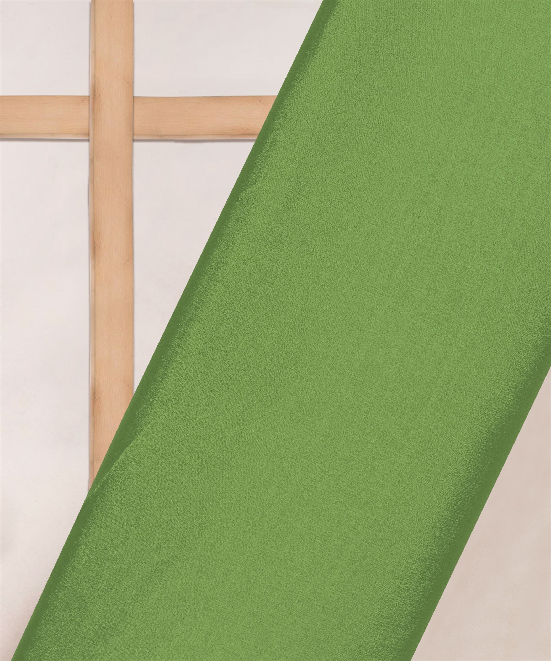 Green Plain Dyed Bright Chiffon Fabric