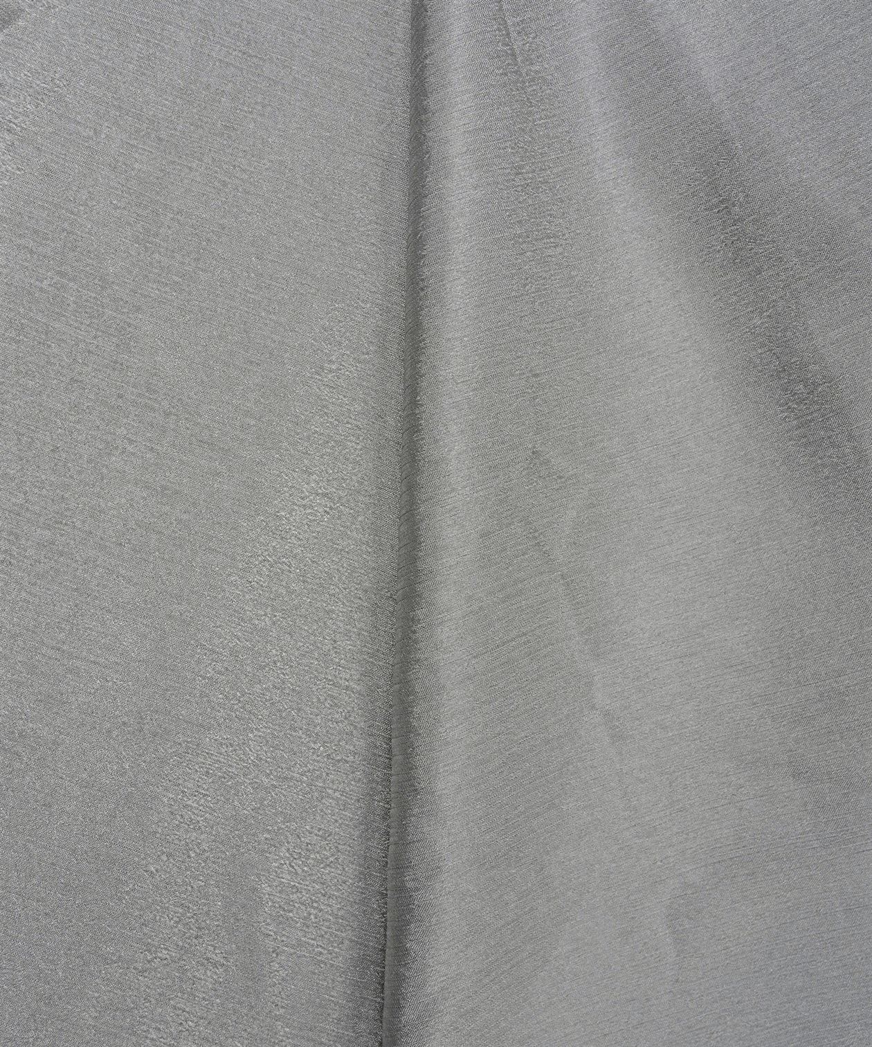 Grey Plain Dyed Bright Chiffon Fabric