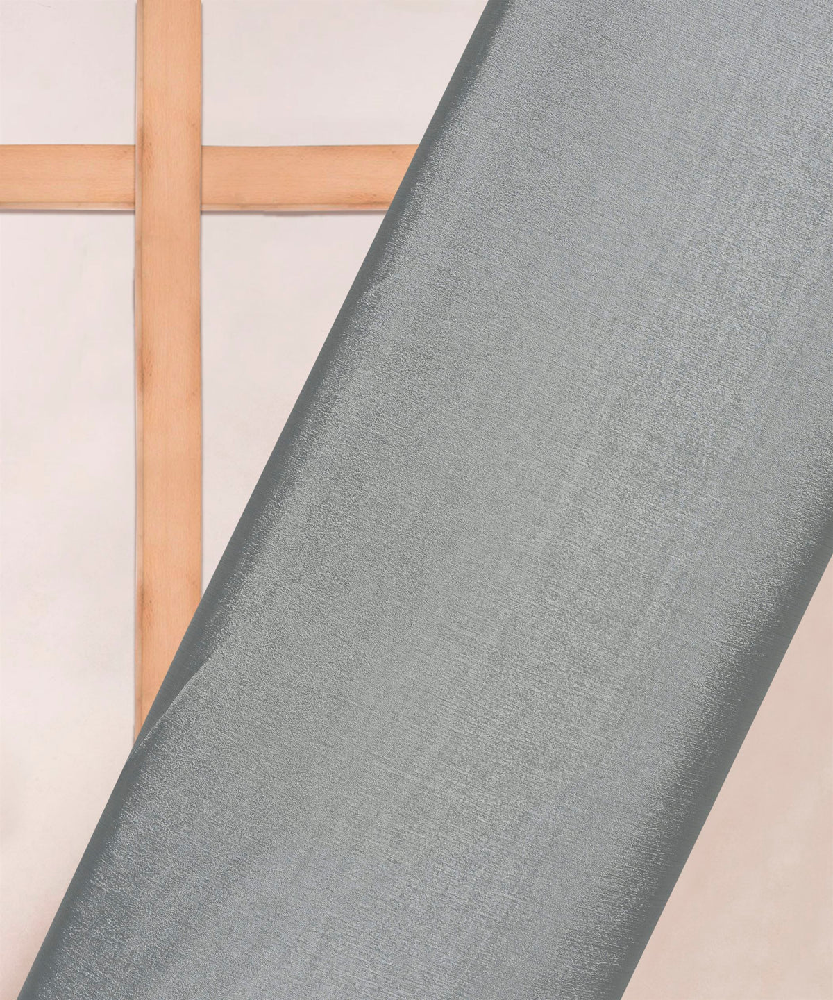 Grey Plain Dyed Bright Chiffon Fabric