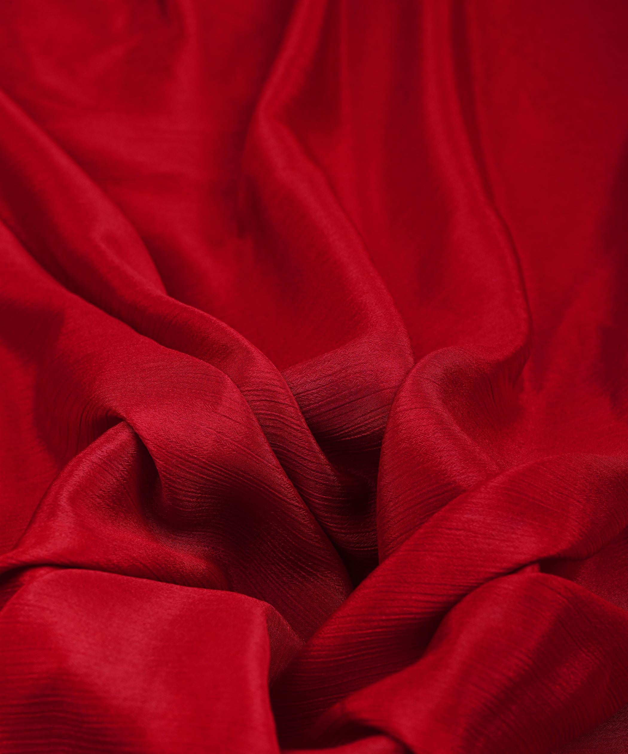 Maroon Plain Dyed Bright Chiffon Fabric