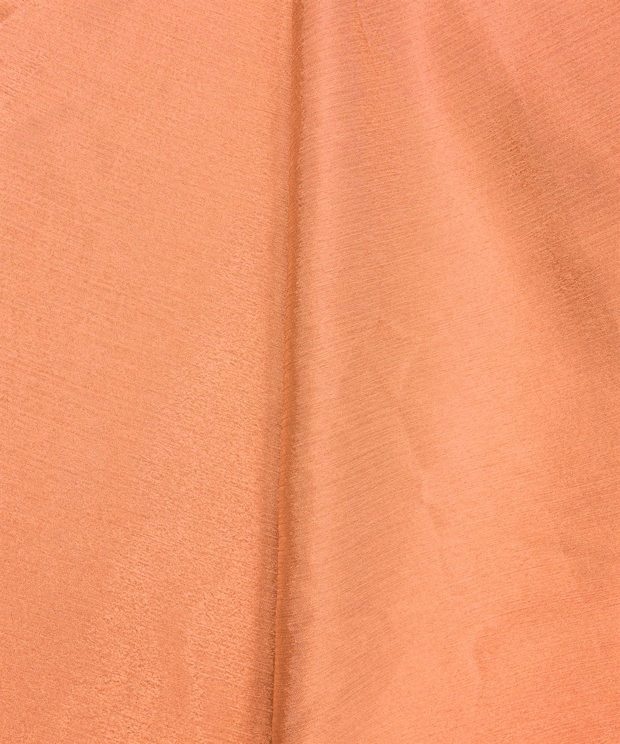 Peach Plain Dyed Bright Chiffon Fabric
