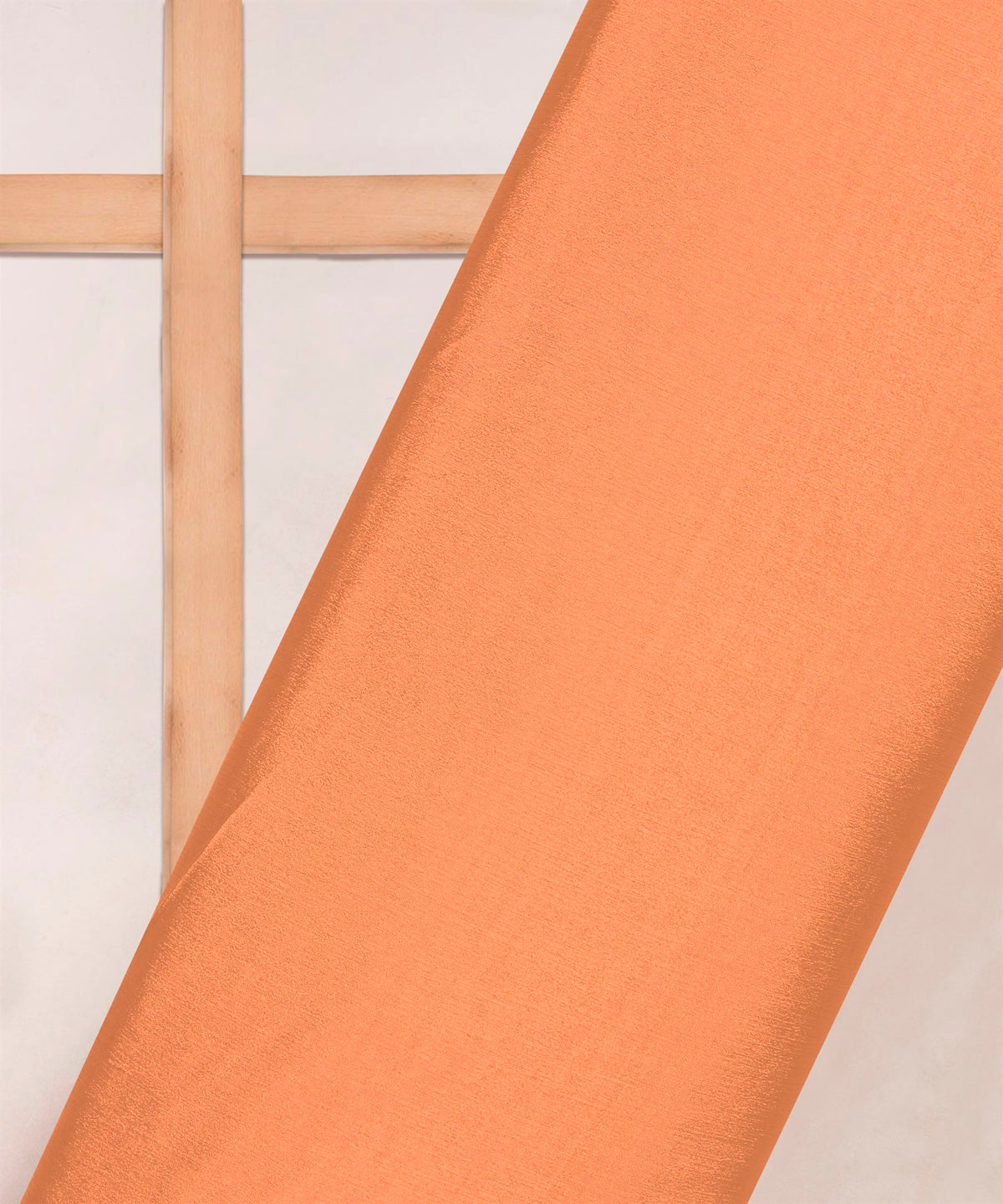 Peach Plain Dyed Bright Chiffon Fabric