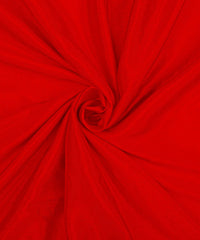 Red Plain Dyed Bright Chiffon Fabric